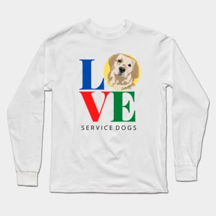 Love Service Dogs Light Long Sleeve T-Shirt